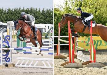 Jonathan Egmore and Mollie Rose Smith are winners in the Equissage Pulse British Novice Second Rounds. 